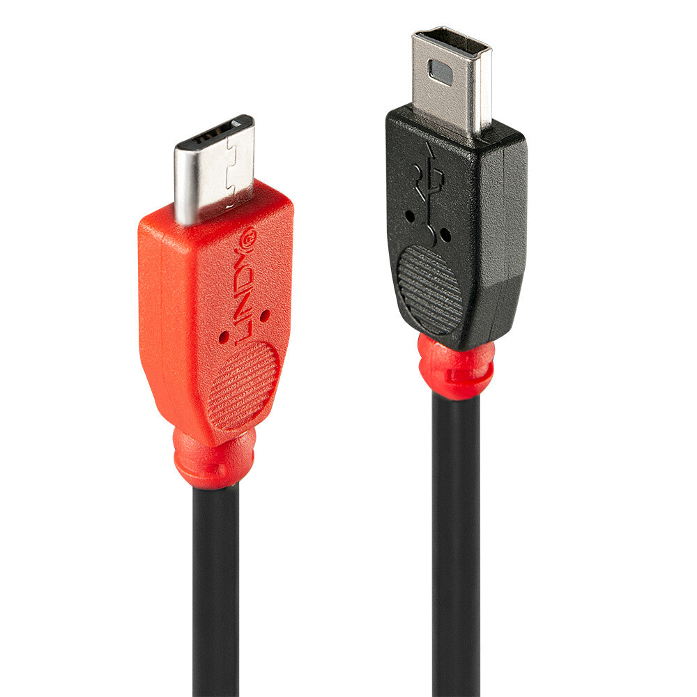 Lindy 1m USB 2.0 Type Micro-B to Mini-B OTG Cable