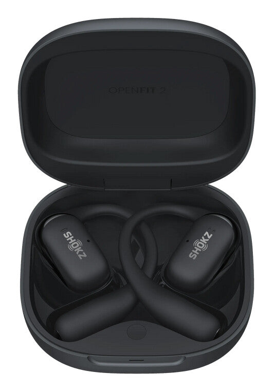 SHOKZ OpenFit 2 Headphones Wireless Ear-hook Calls/Music/Sport/Everyday Black
