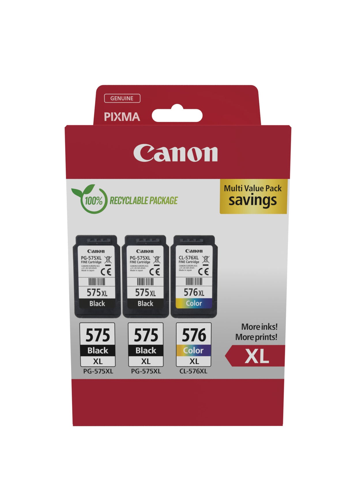 Canon 5437C004 ink cartridge 3 pc(s) Original High (XL) Yield Black, Cyan, Magenta, Yellow