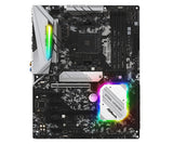 Asrock B450 STEEL LEGEND, AMD B450, AM4, ATX, 4 DDR4, HDMI, DP, XFire, durabilité à toute épreuve, éclairage RVB, M.2