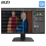 MSI Pro MP275QPG 27 Inch Monitor, QHD (2560 x 1440), 100Hz, IPS, 1ms, 2x HDMI 2.0b, 1x DP 1.2a output, Built-in Speakers, Anti-Glare, Anti-Flicker, Less Blue light, TÜV Certified, VESA, Kensington, 4-way adjustable stand, Black