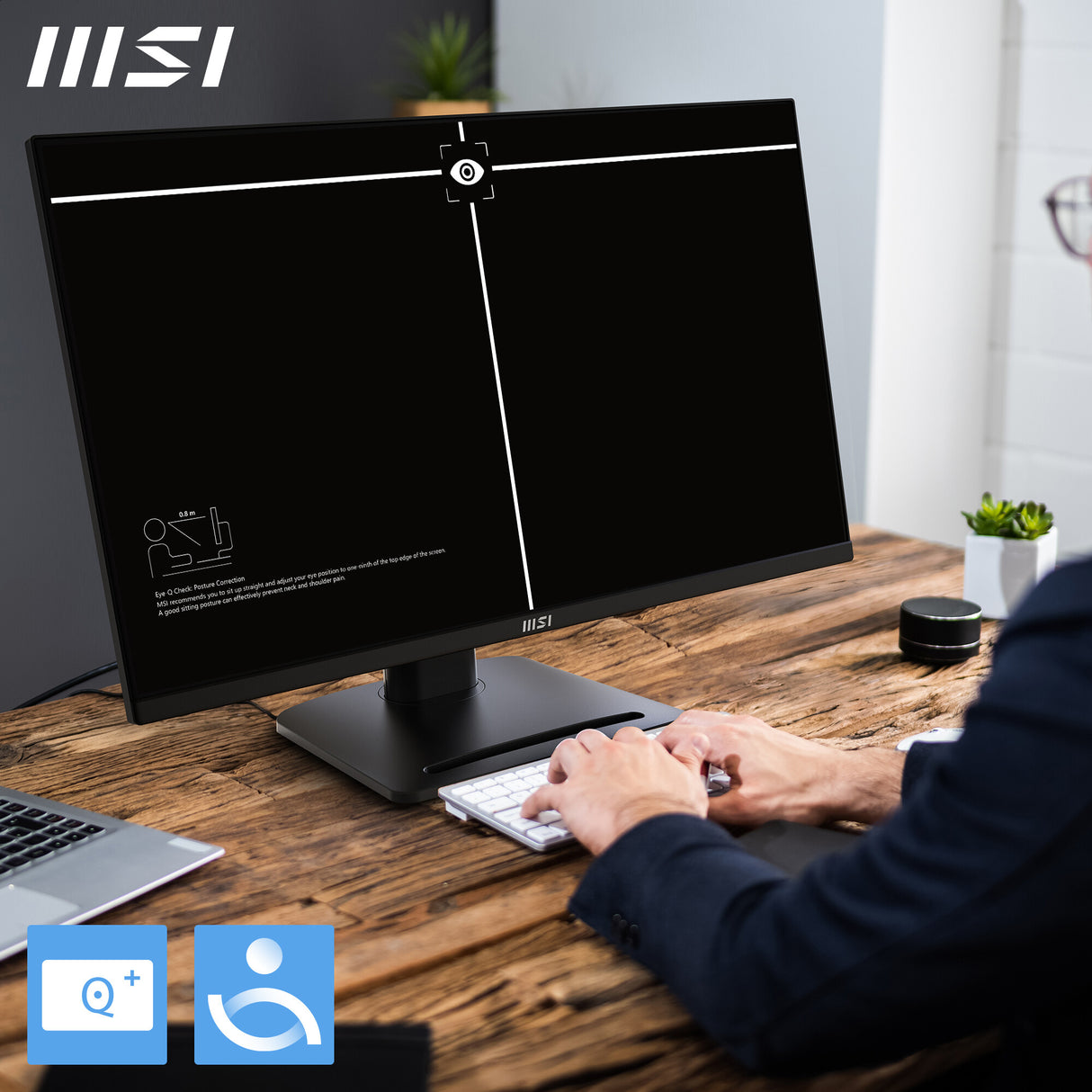 MSI PRO MP275PG 27 Inch Monitor, FHD (1920 x 1080), 100Hz, IPS, 1ms, 1x HDMI 1.4b, 1x DP 1.2a output, 1x D-Sub(VGA), Built-in Speakers, Anti-Glare, Anti-Flicker, Less Blue light, TÜV Certified, VESA, Kensington, 4-way adjustable stand, Black
