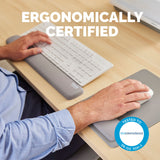 Fellowes Keyboard Wrist Rest Breyta Keyboard Wrist Support with Antibacterial Protection Ergonomic Wrist Support Grey