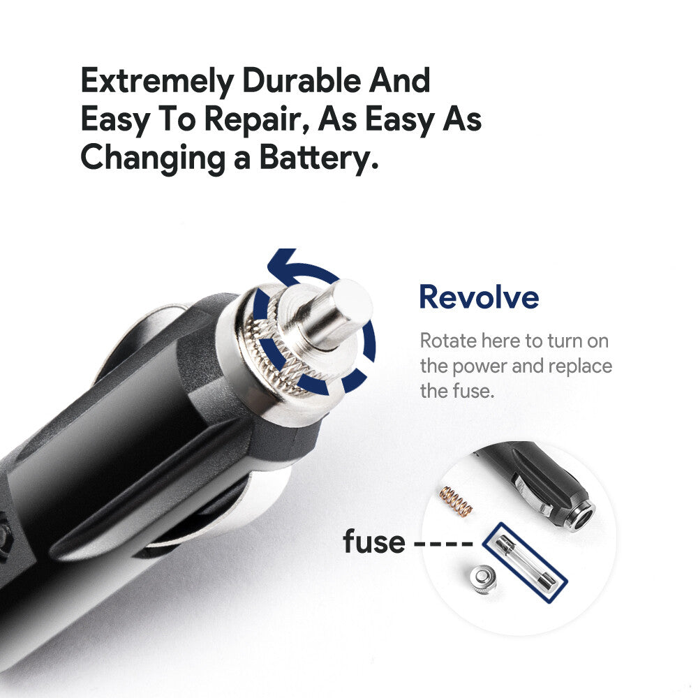 BTI 100W USB-C Car charger with self adjusting output voltage for all USB-C powered devices up to 100W