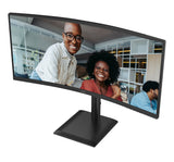 AOC E4 CU34E4CV computer monitor 86.4 cm (34") 3440 x 1440 pixels UltraWide Quad HD LCD Black