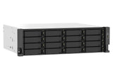 QNAP TS-1673AU-RP-16G NAS/storage server Rack (3U) Ryzen Embedded V1500B 16 GB DDR4 0 TB QNAP QTS Black, Grey