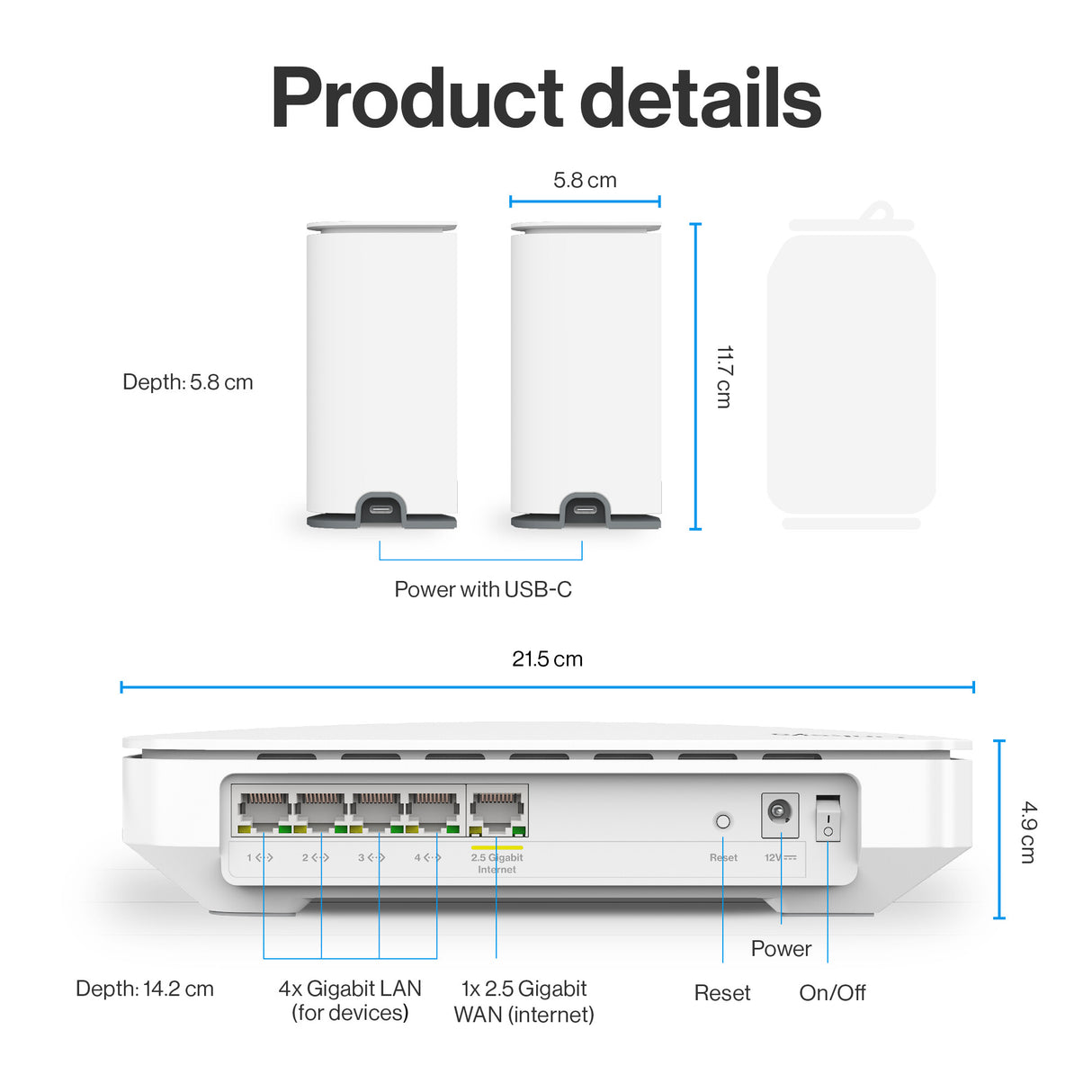 Linksys Velop Micro 6 Mesh System – Dual-Band WiFi 6 AX3000 (3-pack)