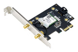 Asus (PCIE-AX1800) Adaptateur Wi-Fi 6 PCI Express double bande sans fil AX1800, Bluetooth 5.2, WPA3, OFDMA et MU-MIMO