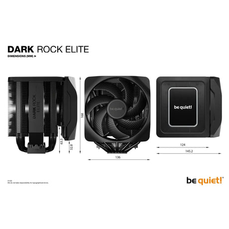 be quiet! Dark Rock Elite Processor Air cooler 13.5 cm