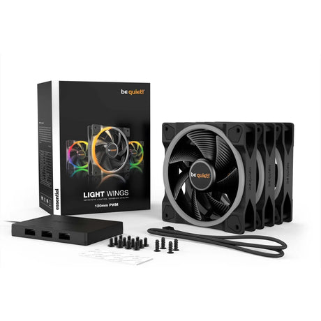 be quiet! Light Wings 120mm ARGB PWM Fan Black 3 Pack