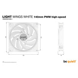 be quiet! Light Wings White | 140mm PWM high-speed