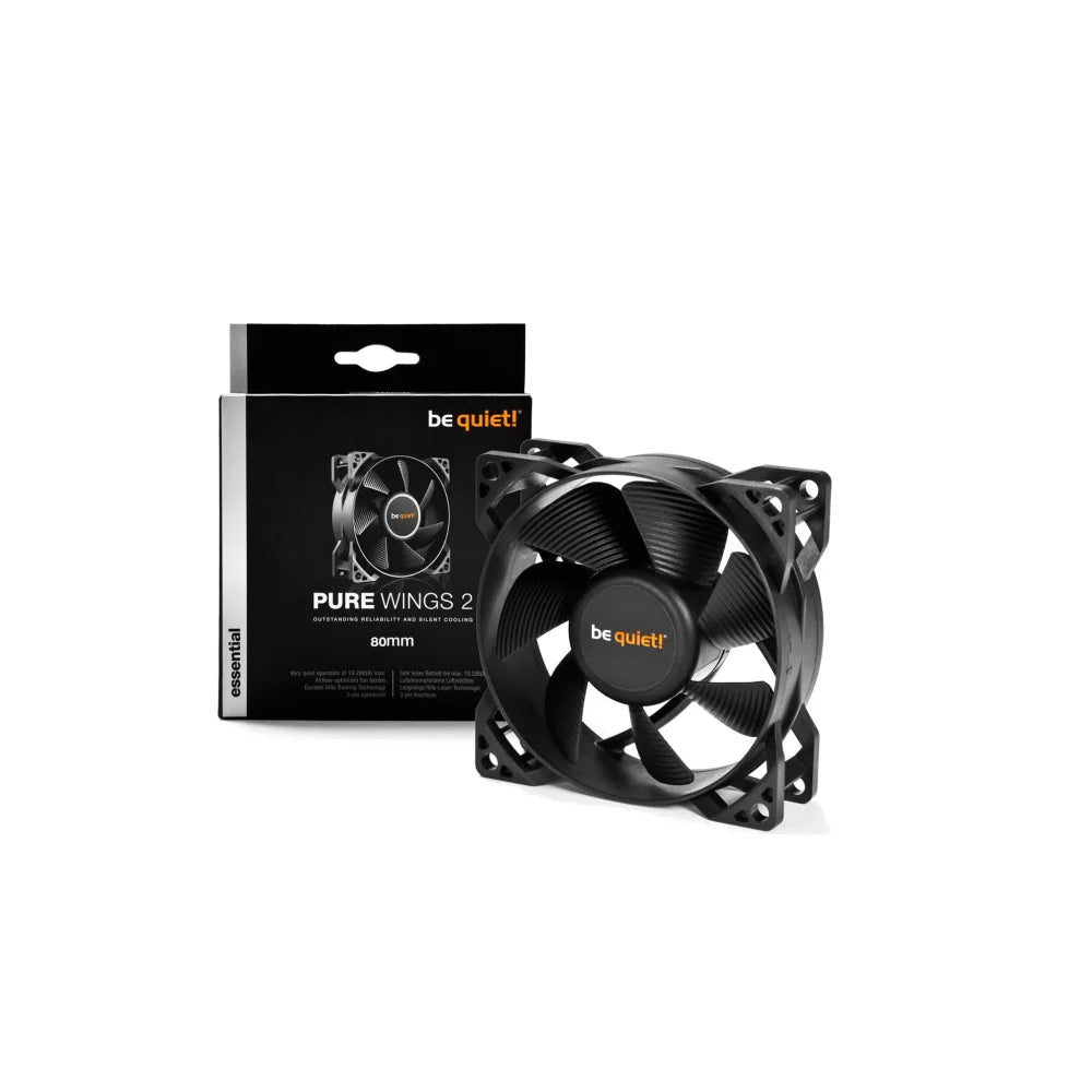 be quiet! PURE WINGS 2 80mm Computer case Fan 8 cm Black