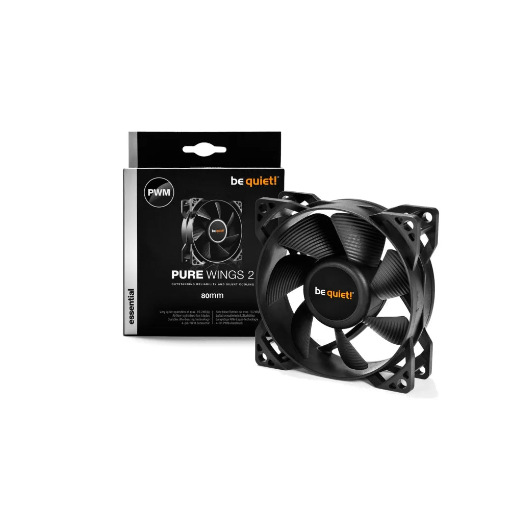 be quiet! Pure Wings 2 Computer case Fan 8 cm Black