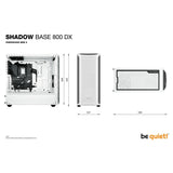 be quiet! Shadow Base 800 DX White Midi Tower - Computer