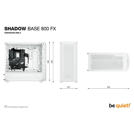 be quiet! Shadow Base 800 FX White Midi Tower - Computer