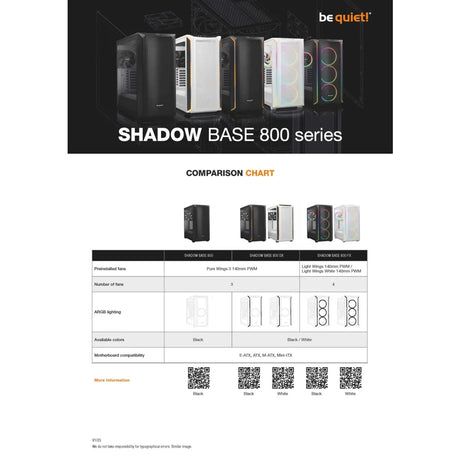 be quiet! Shadow Base 800 FX White Midi Tower - Computer