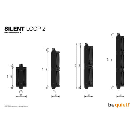 be quiet! Silent Loop 2 280mm All In One CPU Water Cooling