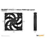 be quiet! SILENT WINGS 4 | 140mm PWM Computer case Fan 14