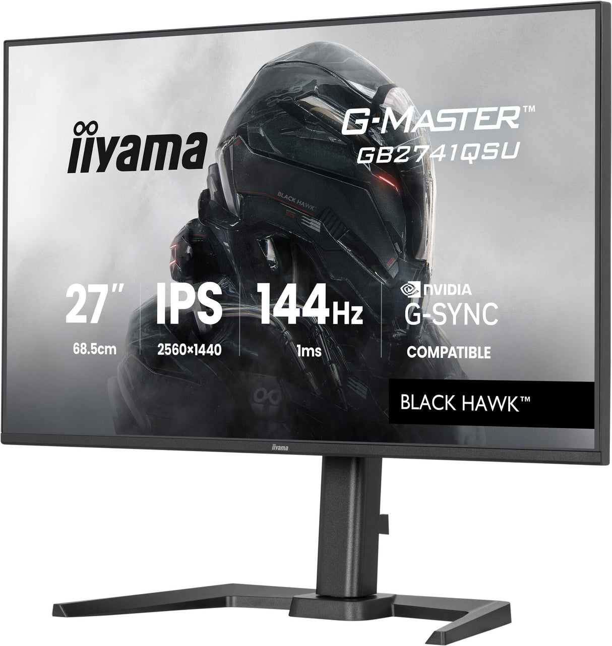 iiyama G-MASTER GB2741QSU-B1 computer monitor 68.6 cm (27") 2560 x 1440 pixels 4K Ultra HD LED Black