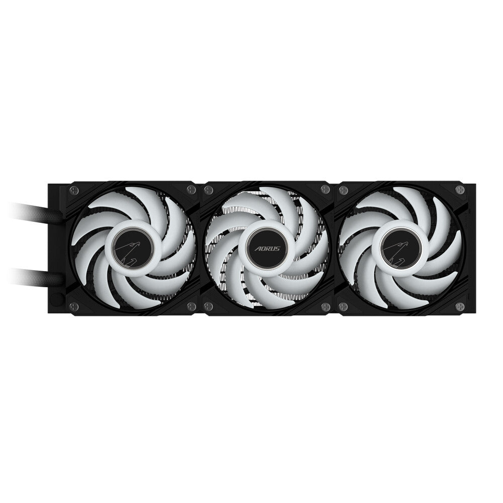 GIGABYTE AORUS WATERFORCE II 360 AIO Liquid CPU Cooler - 3x120mm ARGB Fans, slide-in interlocking mechanism, DAISY-CHAIN, Intel LGA 1851 and AMD AM5 Compatible