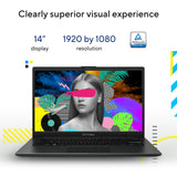 ASUS Vivobook Go 14 E1404TA-EB100WS Intel® N N150 Laptop 35.6 cm (14") Full HD 8 GB LPDDR5-SDRAM 128 GB UFS Wi-Fi 6 (802.11ax) Windows 11 Home Silver