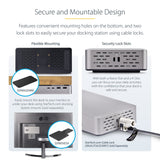 StarTech.com Dual-Monitor USB4 Docking Station, Dual 4K 120Hz or Single 8K 60Hz HDMI, 100W Laptop Charging, 2.5GbE, USB-C Multi-Monitor Dock, Driverless