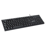 Manhattan Keyboard UK USB Wired, Standard Qwerty layout, Black, Full Size Keys, Cable 1.5m, USB-A connection, Plug and Play, Three Year Warranty, Retail Boxed
