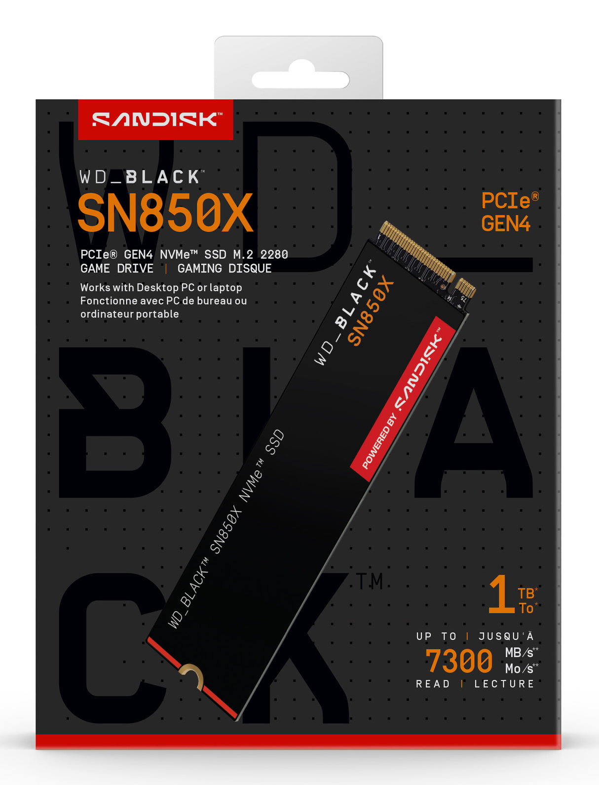 Western Digital Black WD_BLACK™ SN850X NVMe™ SSD POWERED BY SANDISK 1 TB