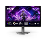 AOC AGON PRO AG276QKD2 computer monitor 67.3 cm (26.5") 2560 x 1440 pixels Quad HD QD-OLED Black, Grey