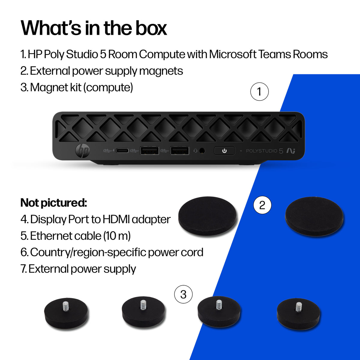 HP Poly Studio 5 Room Compute with Microsoft Teams Rooms