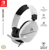 Turtle Beach Recon 70 Wired Gaming Headset Officially Licensed for Nintendo Switch and Nintendo Switch 2 with Flip-to-Mute Mic, 40mm Speakers, Adjustable, Lightweight Design