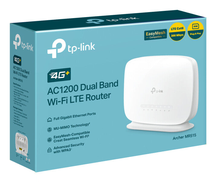 TP-Link Archer AC1200 wireless router Gigabit Ethernet Dual-band (2.4 GHz / 5 GHz) 4G White