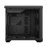 Fractal Design Torrent (Light TG) gabinete para juegos con ventanas de vidrio tintado claro, E-ATX, 5 ventiladores, concentrador de ventilador, tira RGB en cubierta de fuente de alimentación, rejilla frontal, USB-C