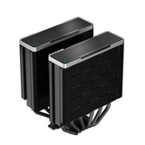 Refroidisseur de processeur DeepCool AK620 ZERO DARK, ventilateur 2x120 mm, 1850 tr/min, 68,99 CFM, PWM, ailettes en aluminium, caloducs en cuivre, Intel/AMD