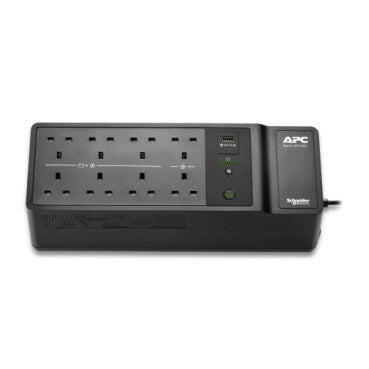 APC Back-UPS, 500VA/300W Floor/Wall Mount, 230V, 8x British BS1363A outlets, USB Type A Port, User Replaceable Battery