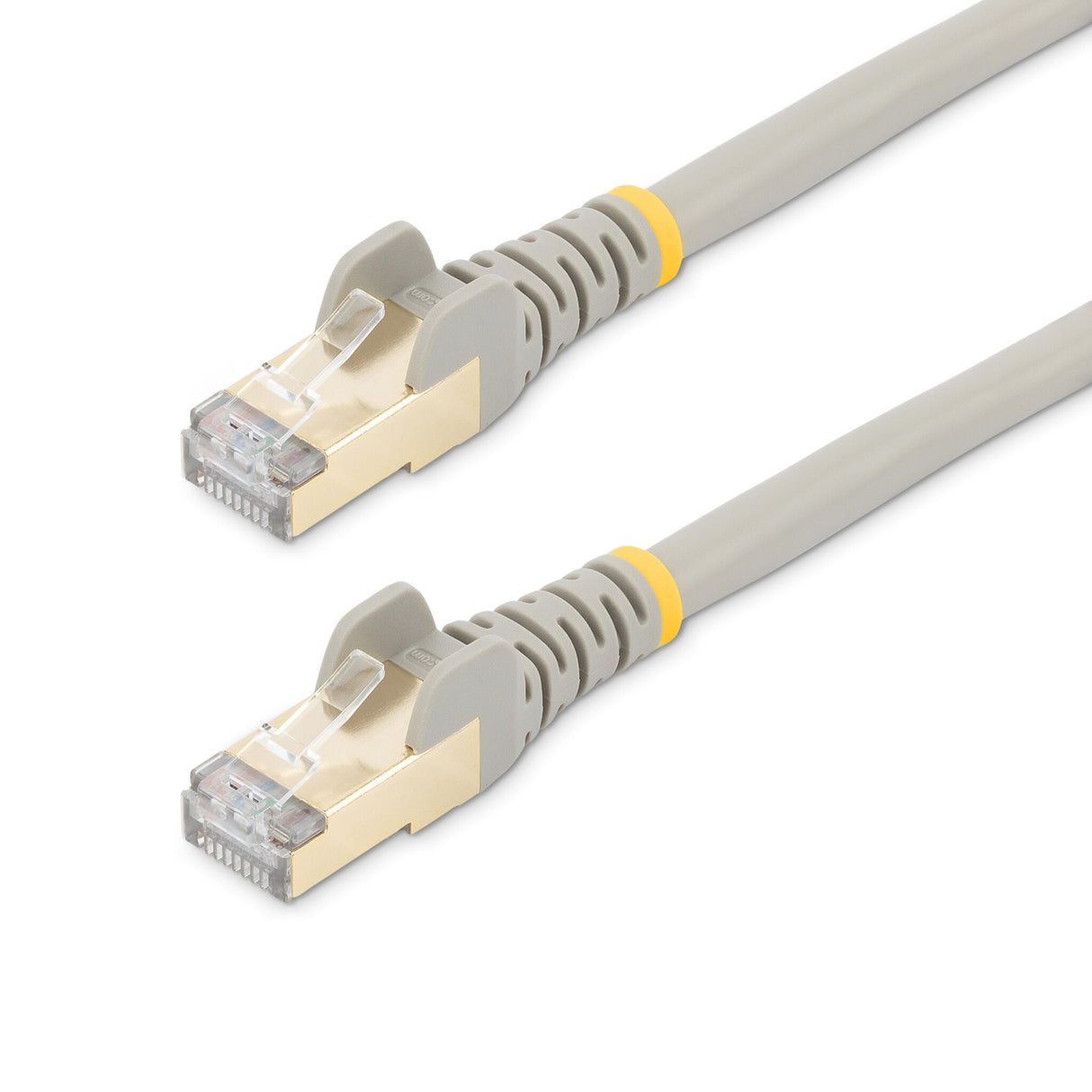 StarTech.com 5m CAT6a Ethernet Cable - 10 Gigabit Shielded Snagless RJ45 100W PoE Patch Cord - 10GbE STP Network Cable w/Strain Relief - Grey Fluke Tested/Wiring is UL Certified/TIA