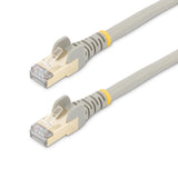 StarTech.com 2m CAT6a Ethernet Cable - 10 Gigabit Shielded Snagless RJ45 100W PoE Patch Cord - 10GbE STP Network Cable w/Strain Relief - Grey Fluke Tested/Wiring is UL Certified/TIA