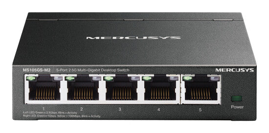 Mercusys MS105GS-M2 network switch Unmanaged Gigabit Ethernet (10/100/1000) Black