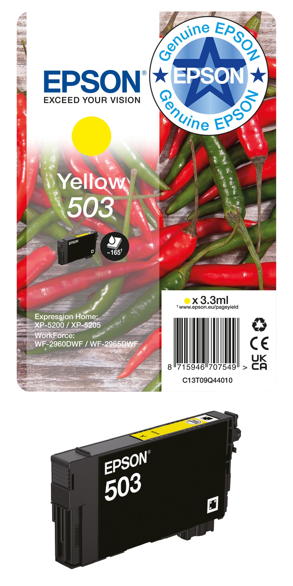 Epson Singlepack Cyan 503 Ink