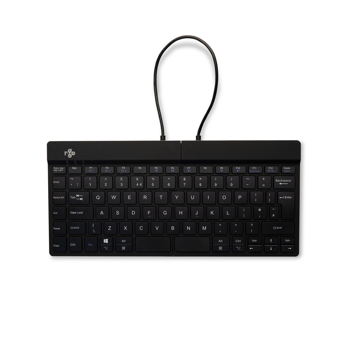 R-Go Tools Ergonomic keyboard R-Go Split Break with break software, ergonomic split keyboard, QWERTY (UK), Bluetooth, black