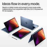 HP EliteBook X Flip G2i 14 inch Notebook Next Gen AI PC Wolf Pro Security Edition Copilot+ PC Intel Core Ultra 7 356H Hybrid (2-in-1) 35.6 cm (14") Touchscreen 3K 32 GB LPDDR5x-SDRAM 512 GB SSD Wi-Fi 7 (802.11be) Windows 11 Pro Blue