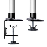 StarTech.com Monitor Desk Mount For 27in 16:9 or 30in 21:9 Ultrawide Screens, VESA 75x75/100x100, Tool-Less Arm Adjustments, C-Clamp/Grommet, Spring-Assisted Arm