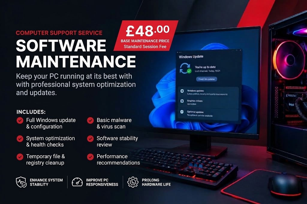 Direct Computers Software Maintenance – Remote PC Updates & Health Check