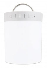 Manhattan Sound Science Bluetooth Speaker, 5 hour Playback time, Range 10m, microSD card reader (32GB), Aux 3.5mm connector, Output 3W, USB-A charging cable included, 1200mAH battery, Bluetooth v5, Built-in hanger, White, 3 Year Warranty
