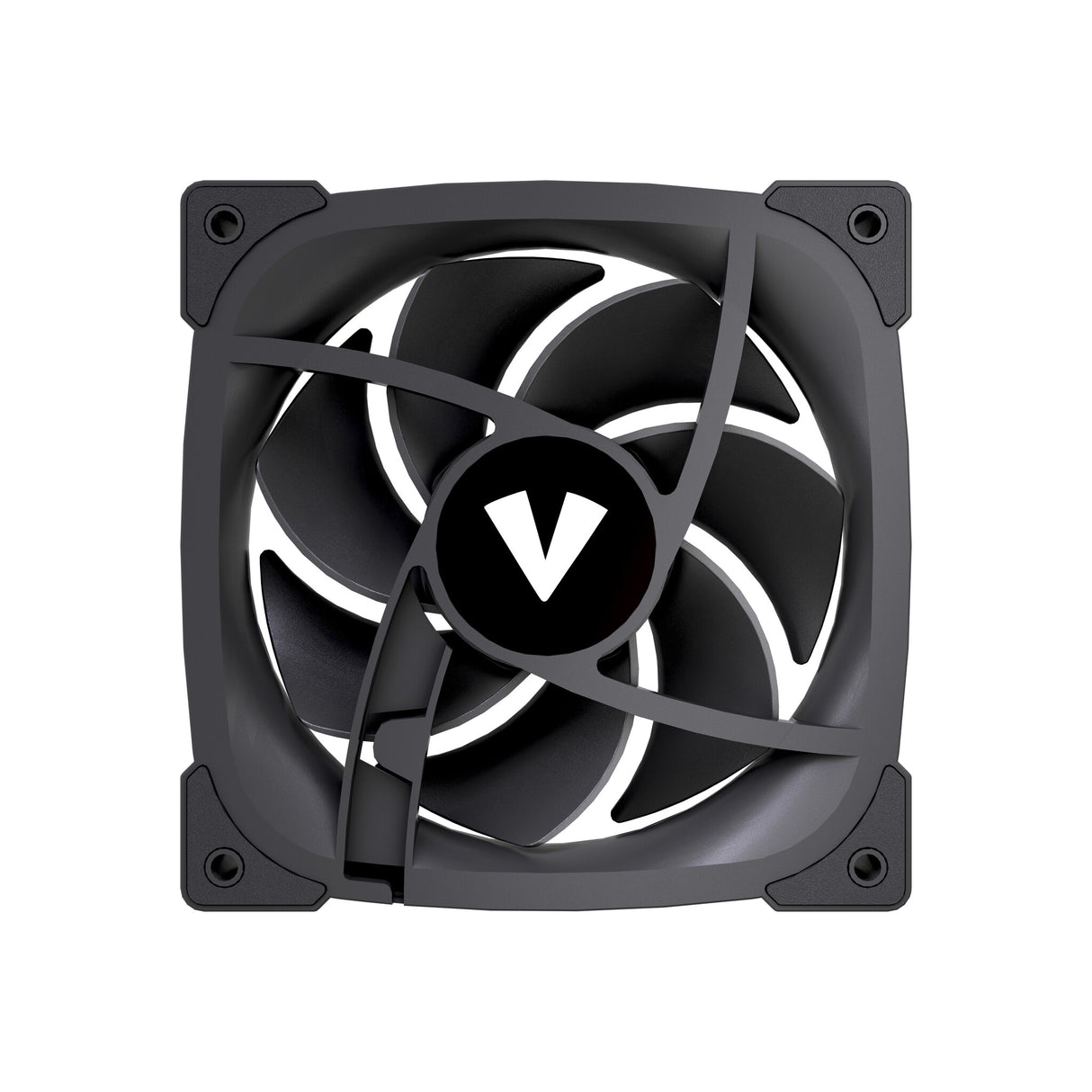 VIDA Stealth 120mm ARGB PWM Case Fan, Hydraulic Bearing, Outer Ring Lighting, 600-1500 RPM, Black Computer case 12 cm 80 pc(s)