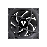 VIDA Stealth 120mm ARGB PWM Case Fan, Hydraulic Bearing, Outer Ring Lighting, 600-1500 RPM, Black Computer case 12 cm 80 pc(s)