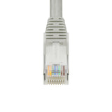 StarTech.com 7m Gray Cat6 Ethernet Cable, Snagless, 100W PoE, UTP, 24AWG Pure Bare Copper Wire, RJ45 Network Patch Cord w/Strain Reliefs, Individually Tested