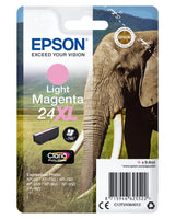 Epson Elephant Singlepack Light Magenta 24XL Claria Photo HD Ink