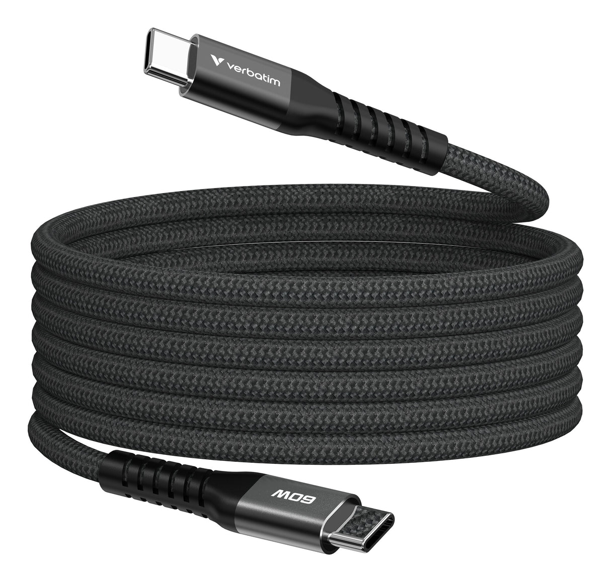 Verbatim Sync & Charge Magnetic Cable - 60W USB-C to USB-C 120 cm Black