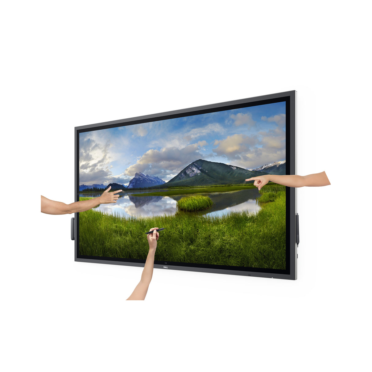 DELL P6524QT Interactive flat panel 163.9 cm (64.5") LCD 350 cd/m² 4K Ultra HD Black Touchscreen